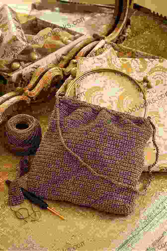 A Bride Holding A Crocheted Evening Bag, Symbolizing The Sentimental Value Of Handmade Heirlooms. Modern Irish Lace : Creation Of A Wedding Evening Bag Using Irish Crochet Lace Technique (Modern Irish Crochet Lace Pattern)