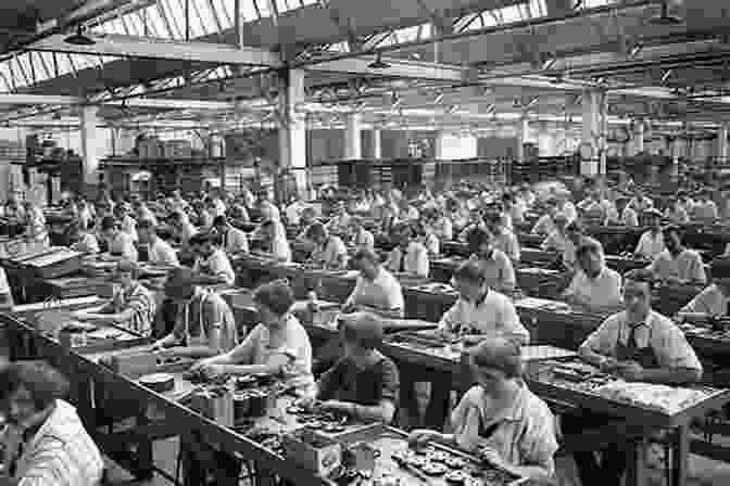 A Bustling Factory Floor During The Industrial Revolution, Workers Tending To Machines That Would Forever Alter The Course Of Human Labor. REVOLUTIONS IN THE WEST: VOLUME IV OF A HISTORY OF THE WEST