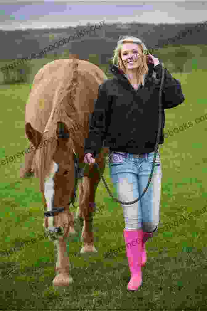 A Girl With Long, Flowing Hair, Standing Beside A Horse In A Field, Both Looking Into Each Other's Eyes. The Horses Of Proud Spirit