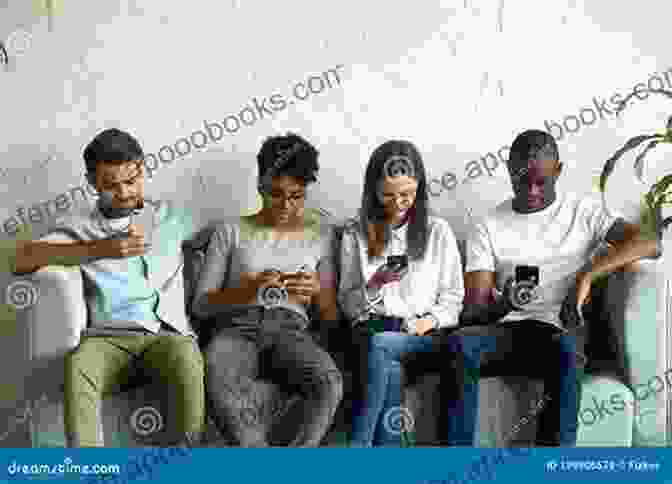 A Group Of People Sitting Together, Each Absorbed In Their Own Phones. The Echo Chamber: Poems Michael Bazzett