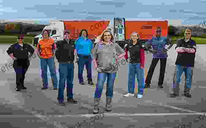 A Group Of Truck Drivers Pose For A Group Photo. Working Scottish Trucks: Through The Lens