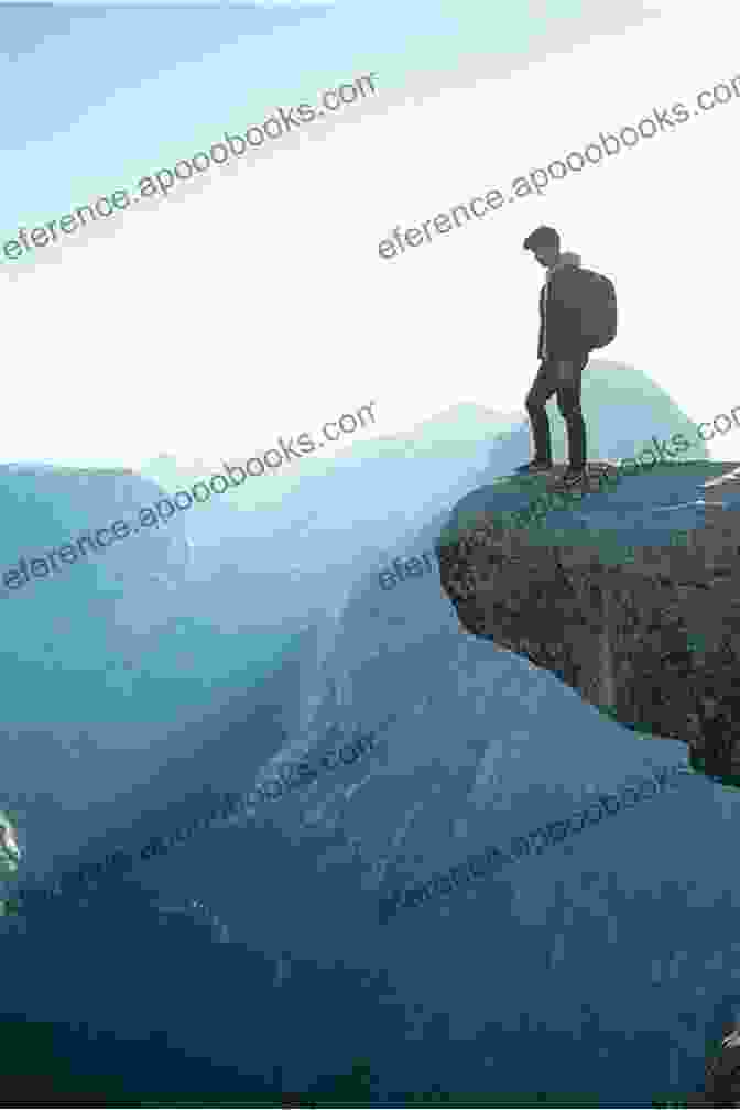 A Person Standing On The Edge Of A Cliff, Symbolizing The Courage To Embrace The Unknown Living Outside The Box: What Good Is It To Think Outside The Box If You Lack The Courage To Live Outside The Box