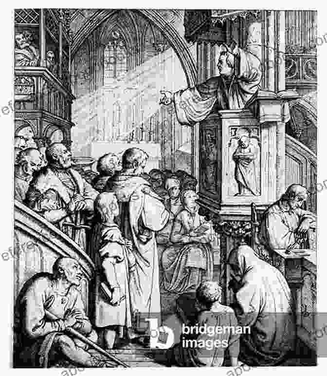 A Portrait Of Martin Luther Delivering A Sermon, His Words Echoing Through A Packed Church, Igniting The Flames Of Religious Reform. REVOLUTIONS IN THE WEST: VOLUME IV OF A HISTORY OF THE WEST