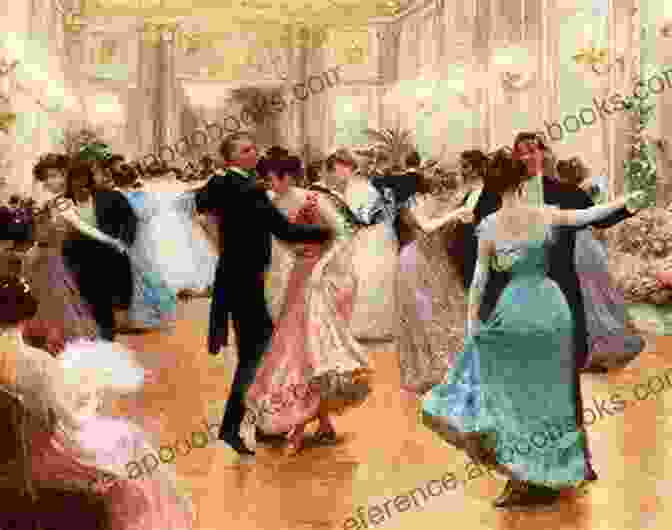 A Scene From A Regency Ball, With Ladies In Elegant Gowns And Gentlemen In Formal Attire The Vanishing At Loxby Manor: A Regency Mystery