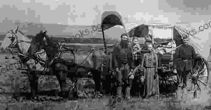 An Image Of The Gelder Family Posing In Front Of Their Covered Wagon. Reunited: Pioneer Time: 1859 Soeren Gelder