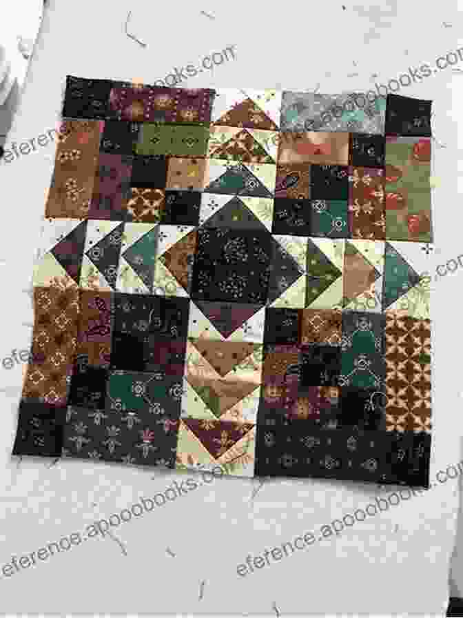 Close Up Of A Quilt Block Showing Intricate Piecing Amish Inspired Quilts For Today S Home