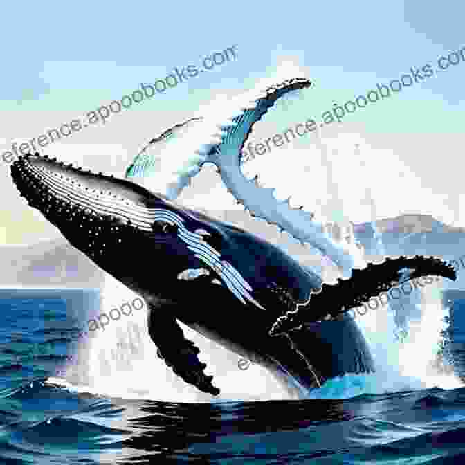 Humpback Whale Breaching The Ocean Surface, Showcasing The Grandeur And Power Of Marine Life. SeaSpray17: Ocean Photography Haiku Poetry