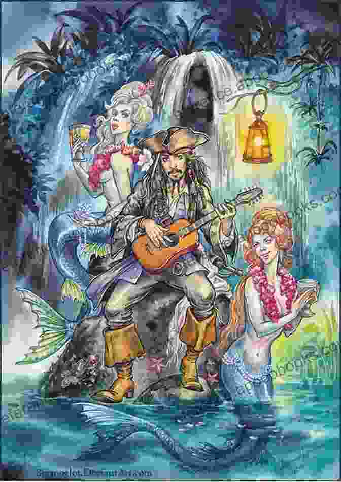 Mesmerizing Cover Art Of The Mermaid Of Arch Creek, Featuring A Mermaid And A Pirate In A Romantic Embrace The Mermaid Of Arch Creek