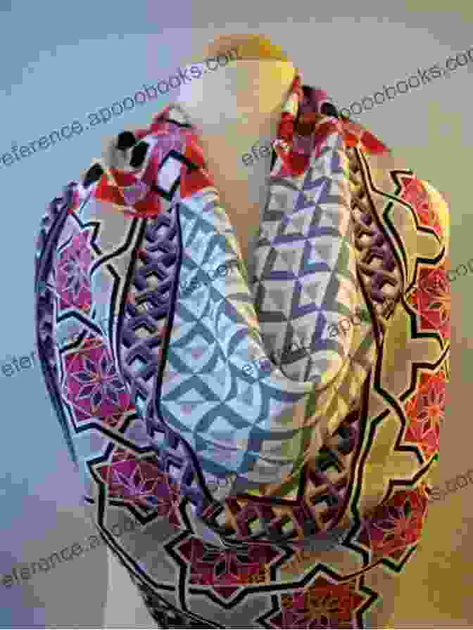 Mosaic Tile Scarf Showcasing Bold Geometric Motifs In Vibrant Colors Top Down Knit Sweaters: 16 Versatile Styles Featuring Texture Lace Cables And Colorwork