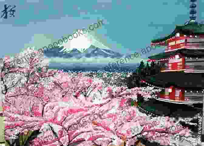 Photo Sketch In Japan Vol. 1 Cover Image, Featuring A Photograph Of A Traditional Japanese Temple With Cherry Blossoms In Bloom Photo Sketch In Japan Vol 1: Senso Ji Temple Asakusa Tokyo