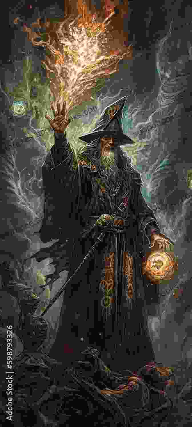 The Hand Of The Necromancer Book Cover, Featuring A Cloaked Figure Holding A Glowing Orb Against A Dark And Stormy Backdrop The Hand Of The Necromancer (Johnny Dixon 10)