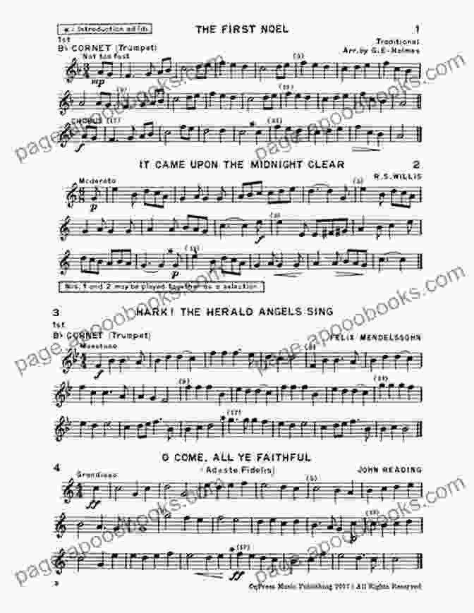 Trombone Christmas For Four Brass Quartet Book Cover (Trombone 1 B C ) Christmas For Four Brass Quartet: Medley Of 10 Christmas Carols