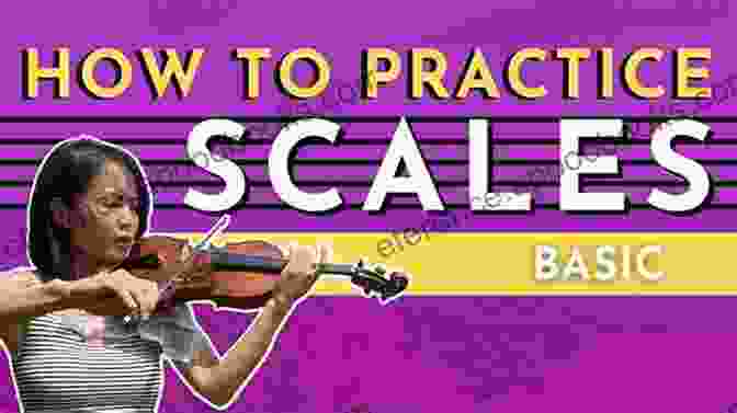 Violinist Practicing Scales In Fifths, Developing Intonation And Sound The Violin In 5ths: Developing Intonation And Sound