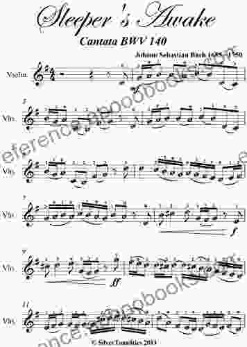 Sleepers Awake Bach Easy Violin Sheet Music