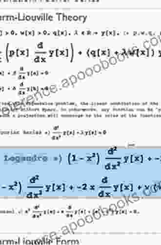 Special Functions And Generalized Sturm Liouville Problems (Frontiers In Mathematics)