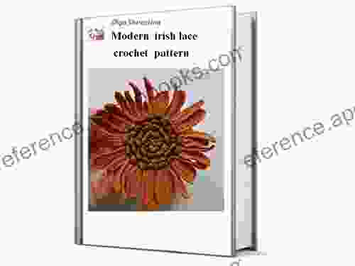 Sunflower crochet pattern crochet flower pattern (Modern Irish Crochet Lace Pattern)